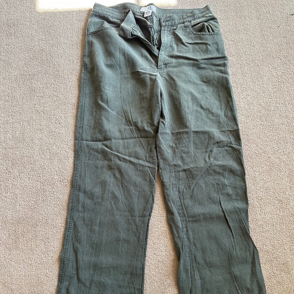 Armani, vintage (1999), wide-leg linen pants - size 33